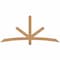 Ekena Millwork Alberta Smooth Timber Gable Bracket, Western Red Cedar, 72"W x 33"H x 1 1/2"D x 3 1/2"F, 11/12 Pitch GBW072X33X0204ALB00SWR - alternate 1